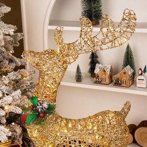 Олень 30см светящийся